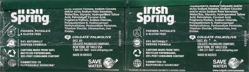 Irish Spring Bar Soap for Men, Original Clean, Smell Fresh and Clean for 12 Hours, Men Soap Bars for Washing Hands and Body, Mild for Skin, Recyclable Carton, 3.7 Ounce - 3 Count (Pack of 8)