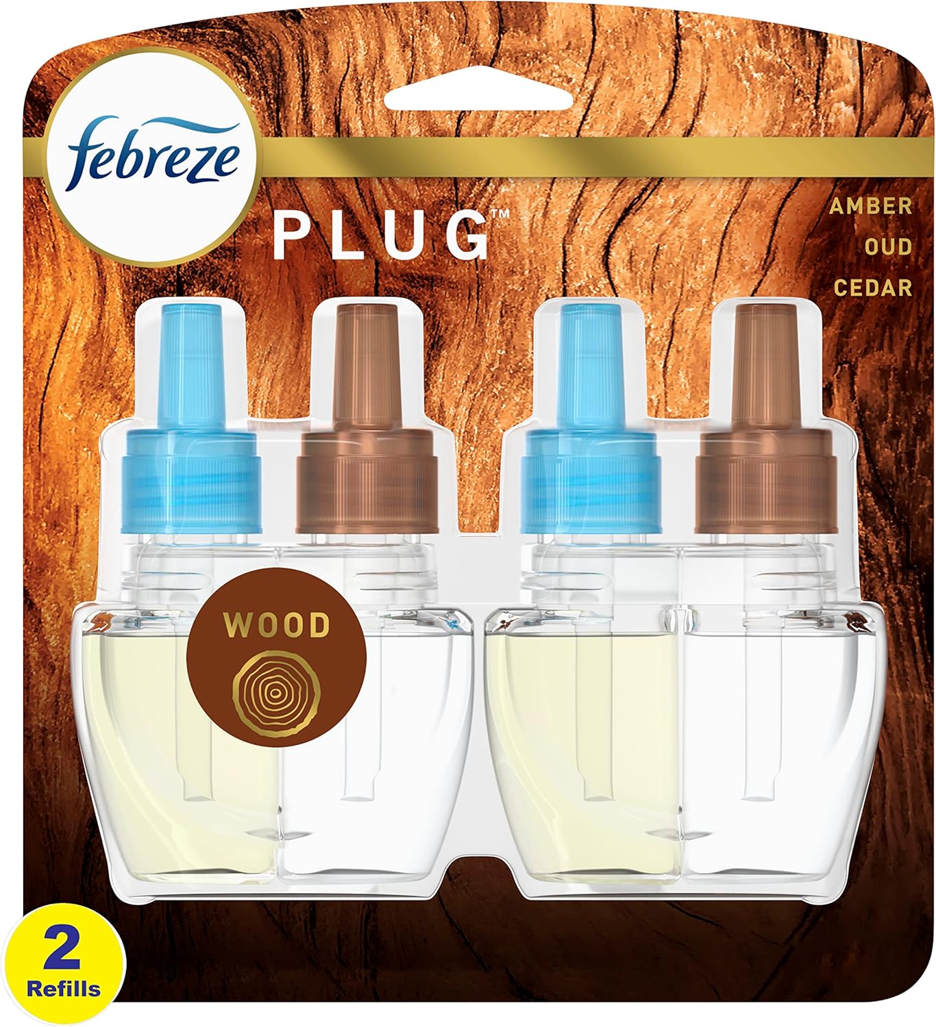 Febreze Plug in Air Fresheners for Home, Air Freshener Plug in, Wall Diffuser, Ocean Scent, Odor Fighter for Strong Odors, 1 Warmer + 2 Oil Refills