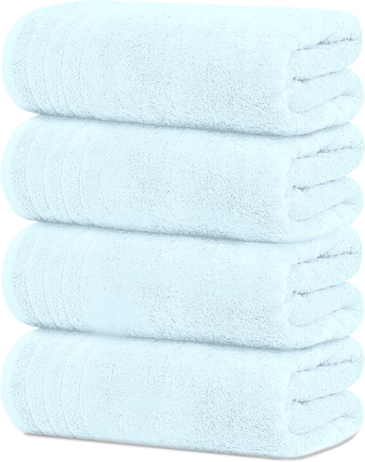 Tens Towels Extra Large Bath Towels 30 x 60 Inches, 100% Cotton, Larger & Lighter, Quicker to Dry, Lighter Weight, Super Soft and Absorbent, Perfect Bathroom Towels