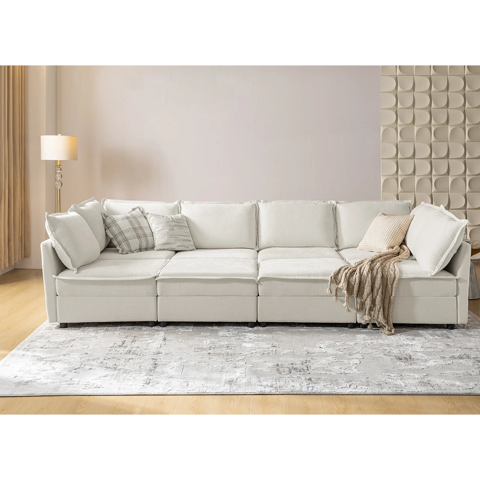 Victoria 8-Seater Soft Sectional Sofa with Storage