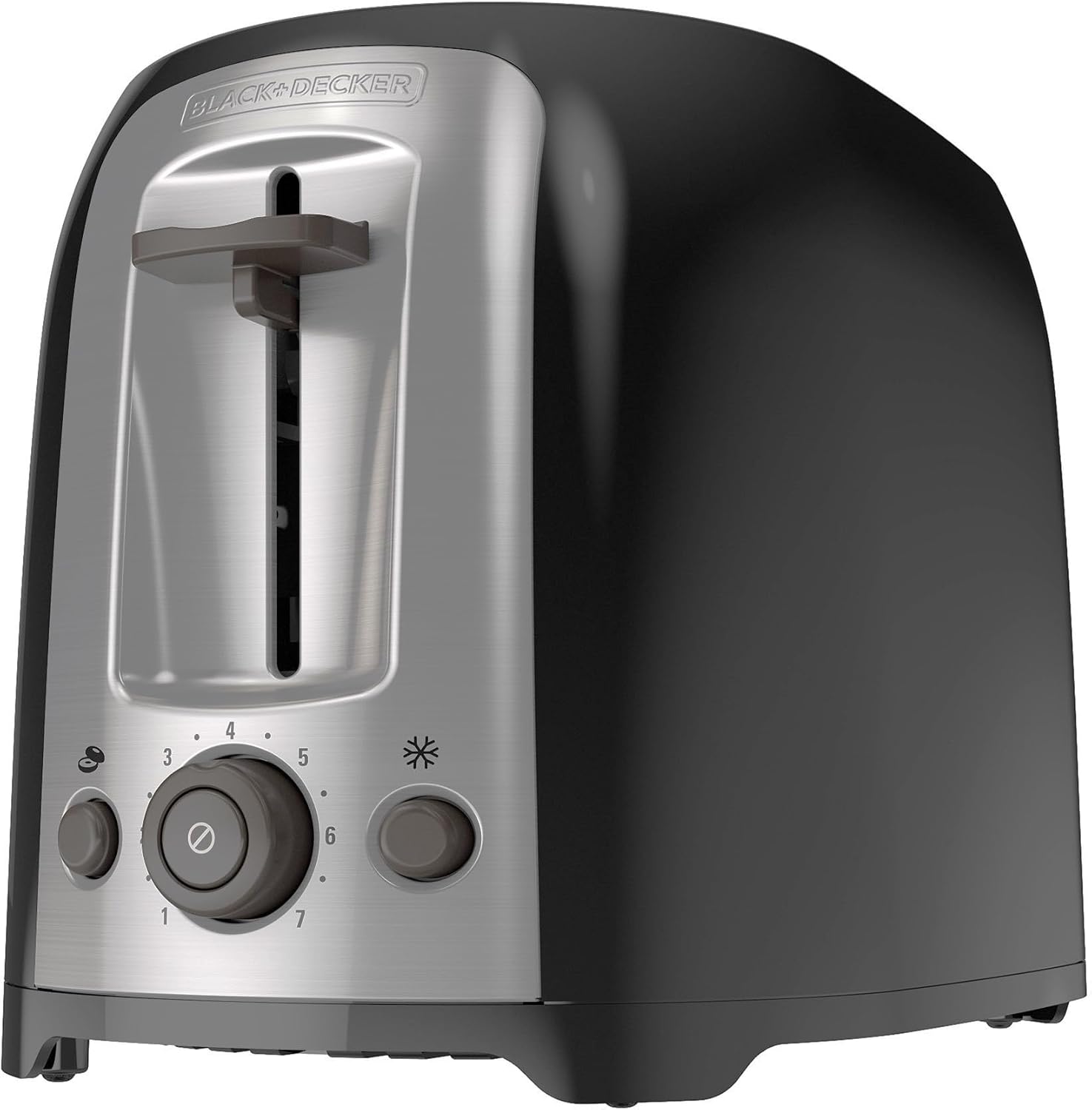 BLACK+DECKER 4-Slice Toaster, Extra Wide Slots, 7 Shade Settings, 1400 Watts, Frozen and Bagel Buttons, Toast Shade Selector, Extra Lift