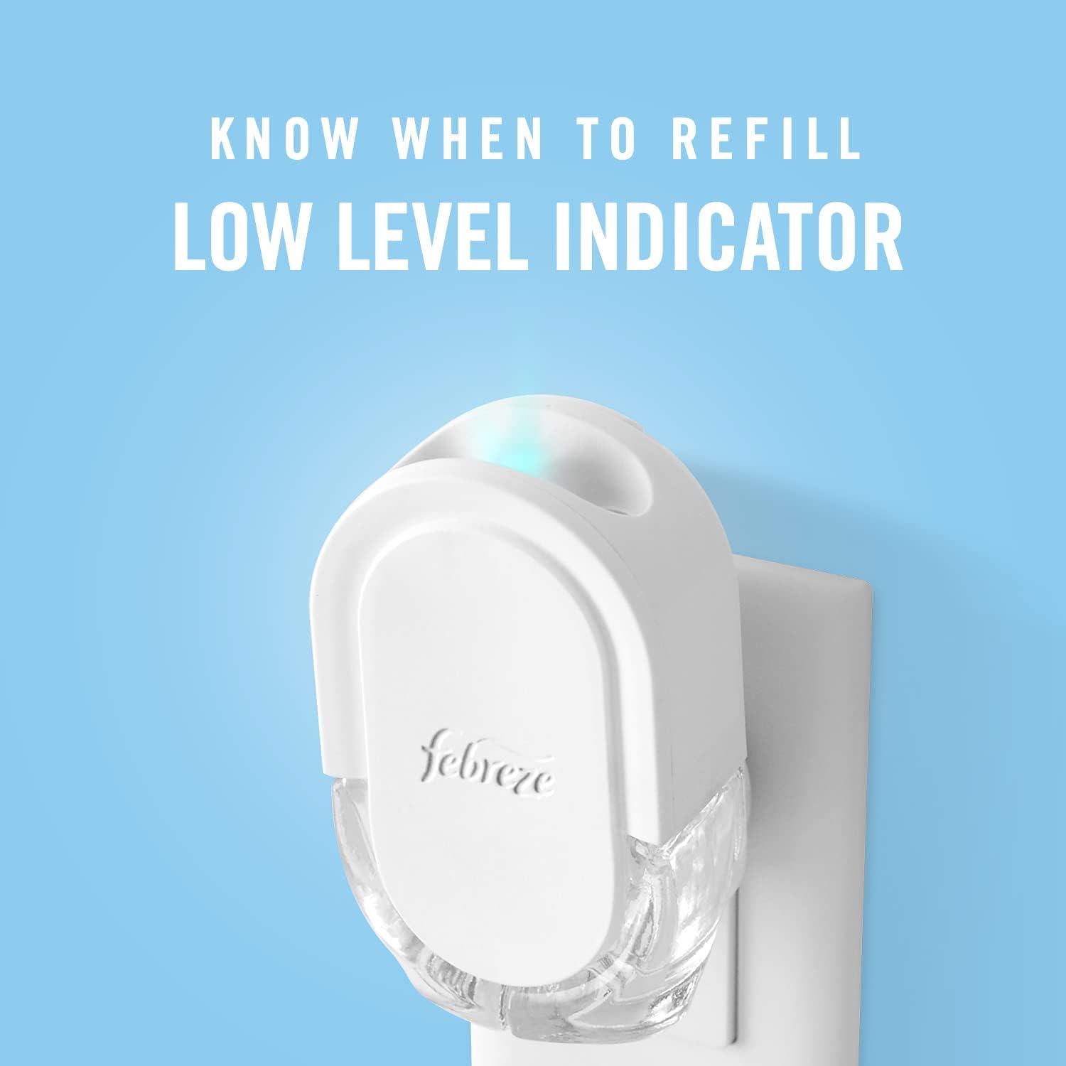 Febreze Plug in Air Fresheners for Home, Air Freshener Plug in, Wall Diffuser, Ocean Scent, Odor Fighter for Strong Odors, 1 Warmer + 2 Oil Refills