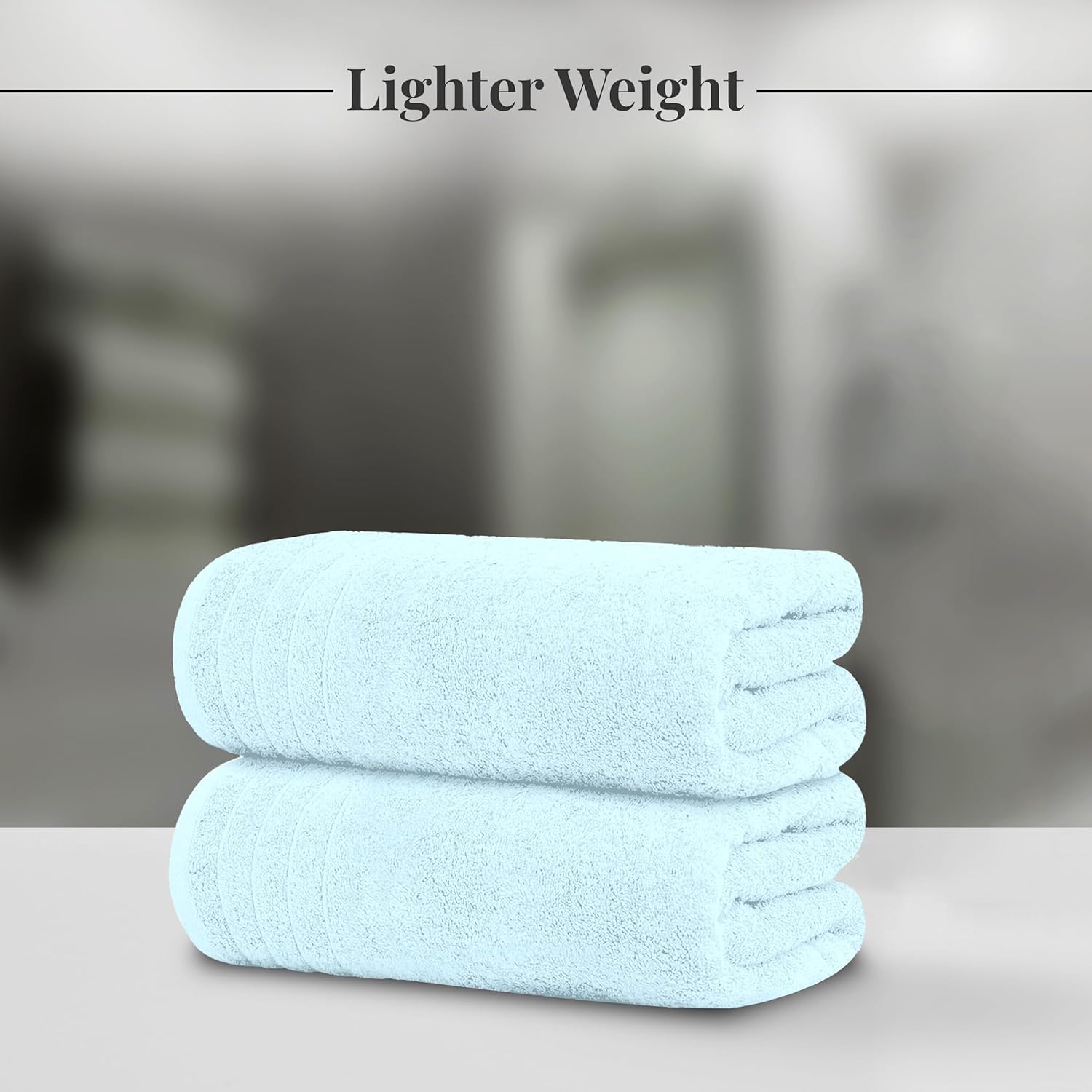 Tens Towels Extra Large Bath Towels 30 x 60 Inches, 100% Cotton, Larger & Lighter, Quicker to Dry, Lighter Weight, Super Soft and Absorbent, Perfect Bathroom Towels