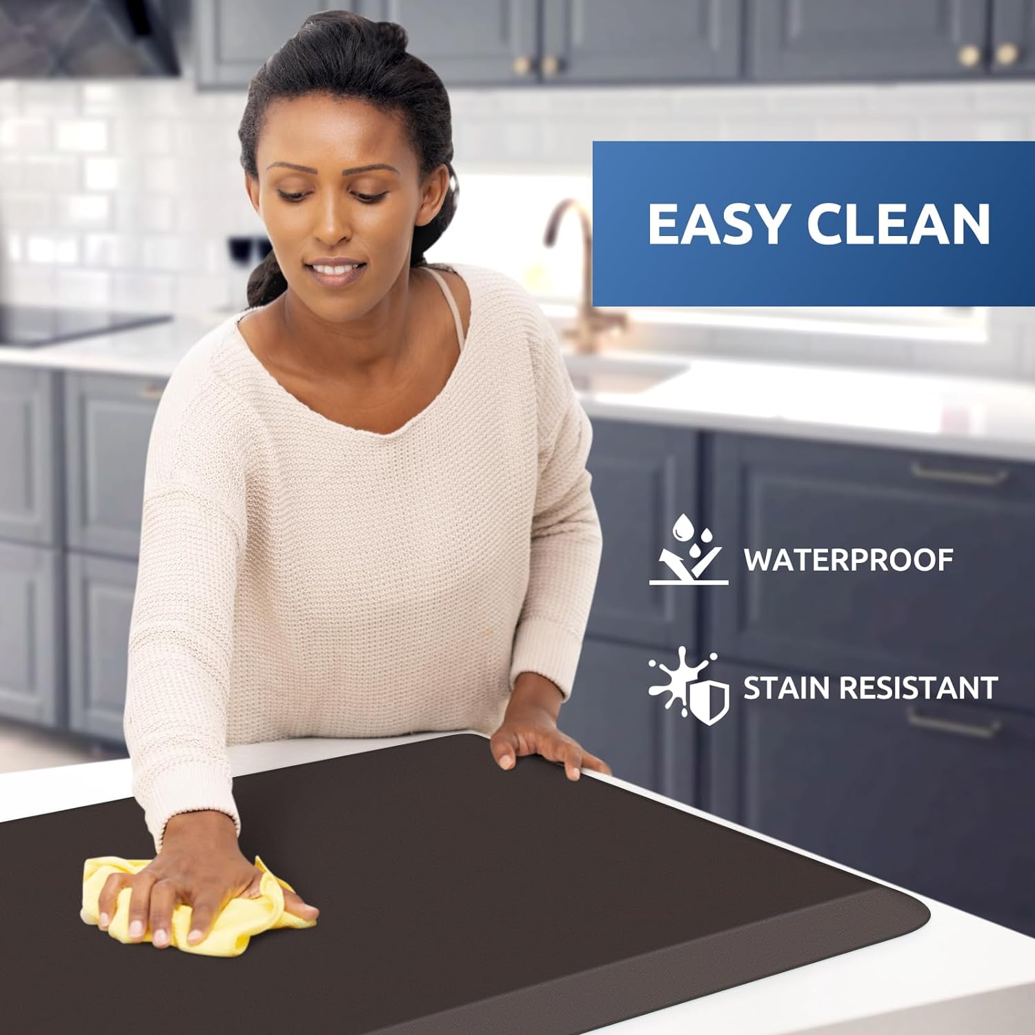 KitchenClouds Kitchen Mat Cushioned Anti Fatigue Rug 17.3