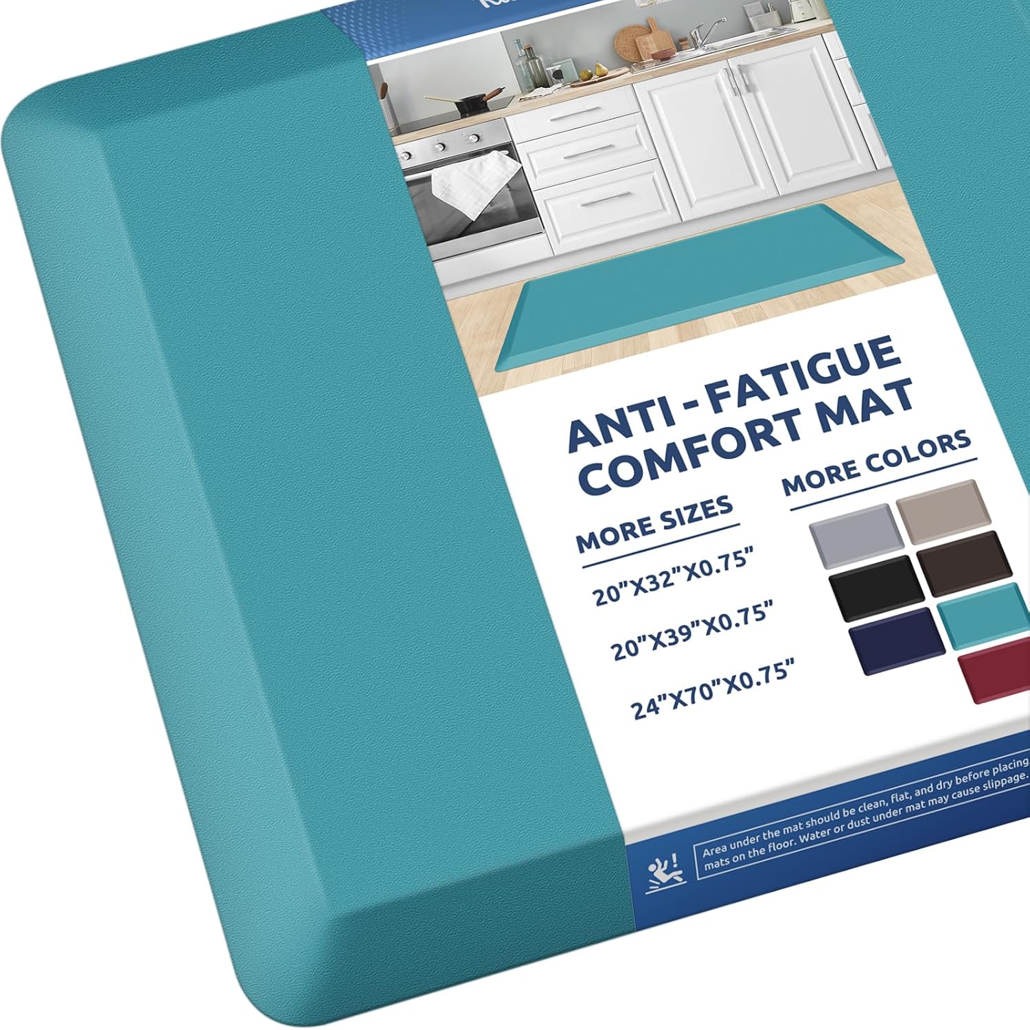 KitchenClouds Kitchen Mat Cushioned Anti Fatigue Rug 17.3