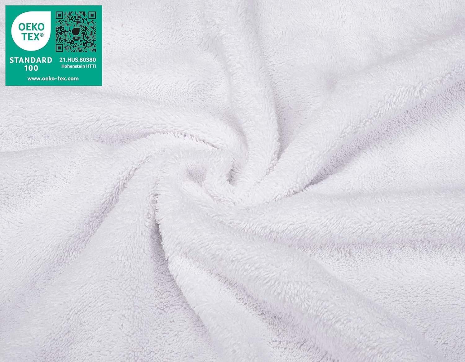 American Soft Linen Luxury 6 Piece Towel Set, 2 Bath Towels 2 Hand Towels 2 Washcloths, 100% Cotton Turkish Towels for Bathroom, Light Grey Towel Sets