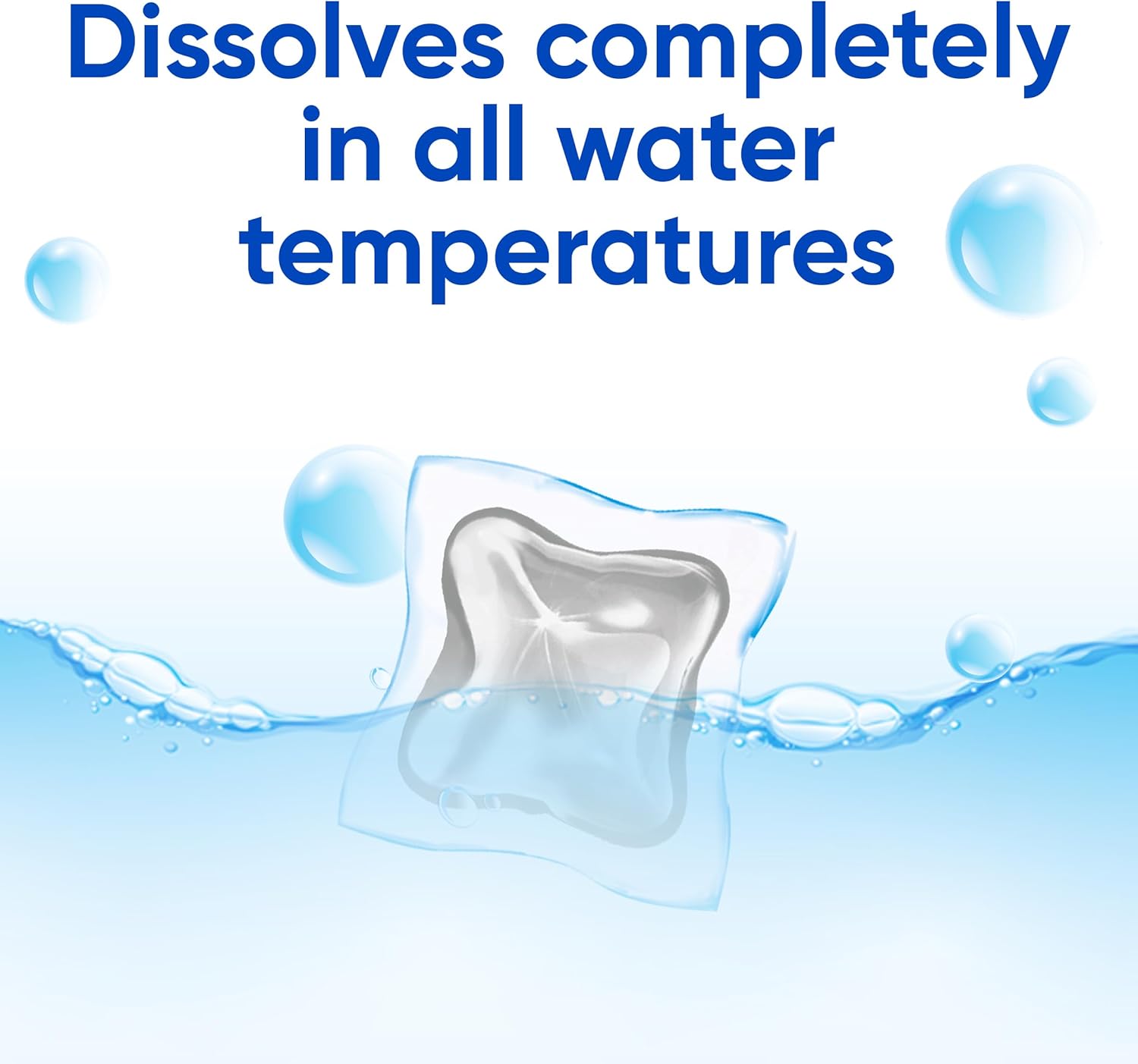 All Mighty Pacs Laundry Detergent, Free Clear for Sensitive Skin, Tub, 60 Count