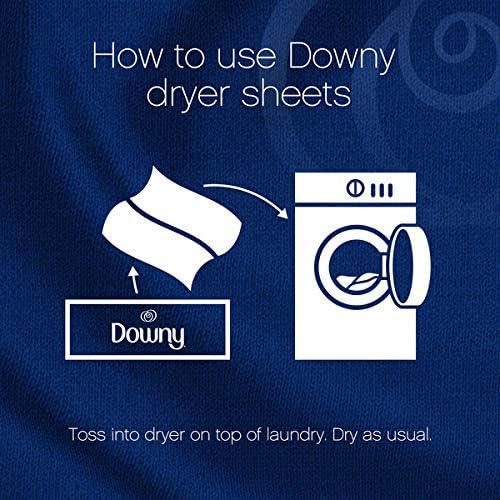 Downy Infusions Mega Dryer Sheets, Laundry Fabric Softener, CALM, Lavender and Vanilla Bean, 180 Count (3 box of 60 sheets)