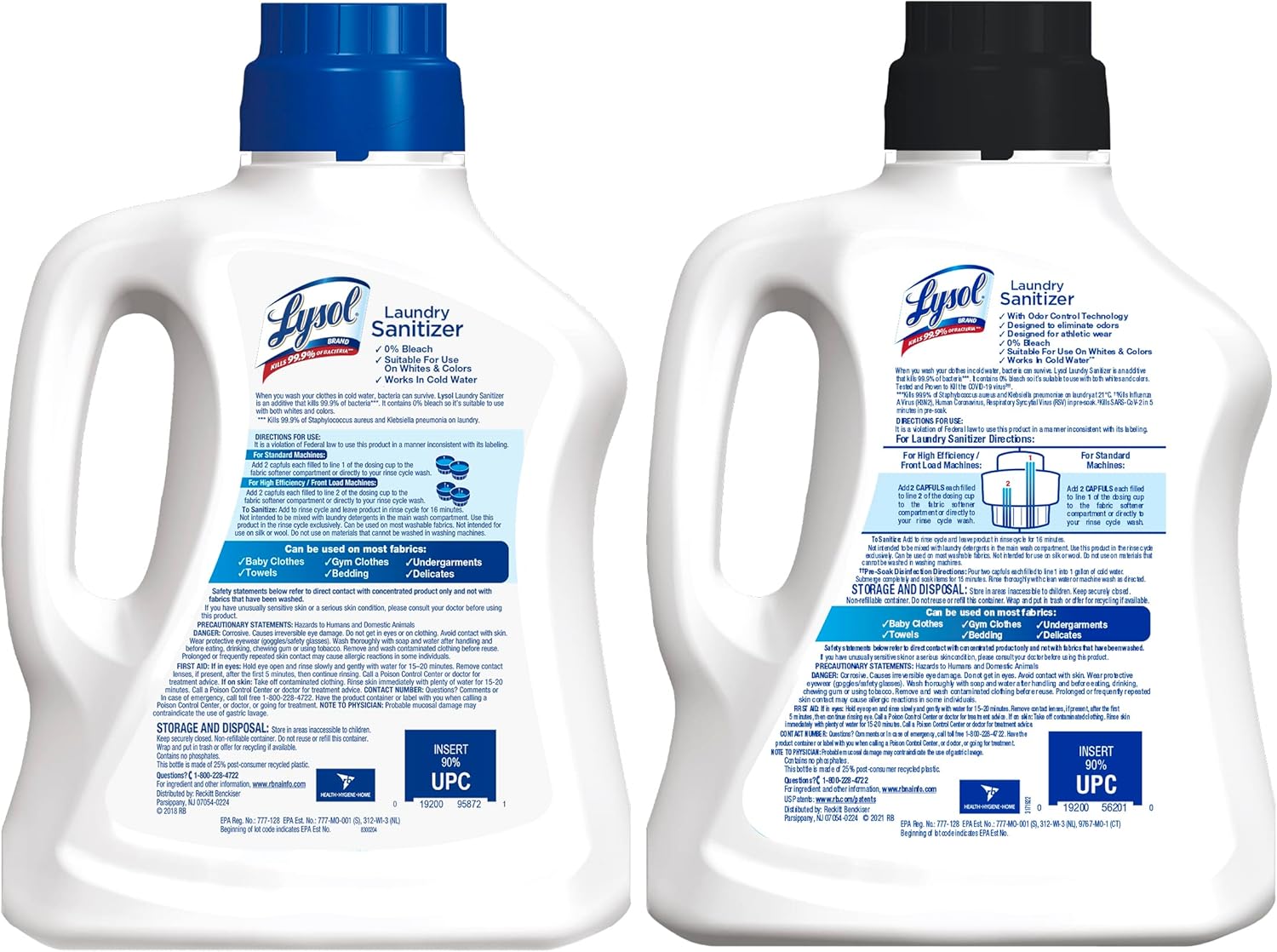 Lysol Sport Laundry Sanitizer Additive, Sanitizing Liquid for Gym Clothes and Activewear, Eliminates Odor Causing Bacteria, 90oz