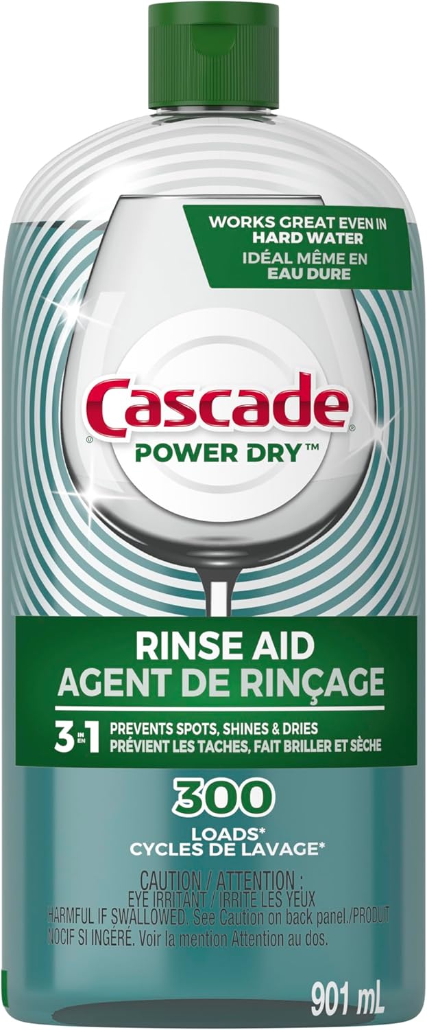 Cascade Power Dry Dishwasher Rinse Aid, 16 fl oz