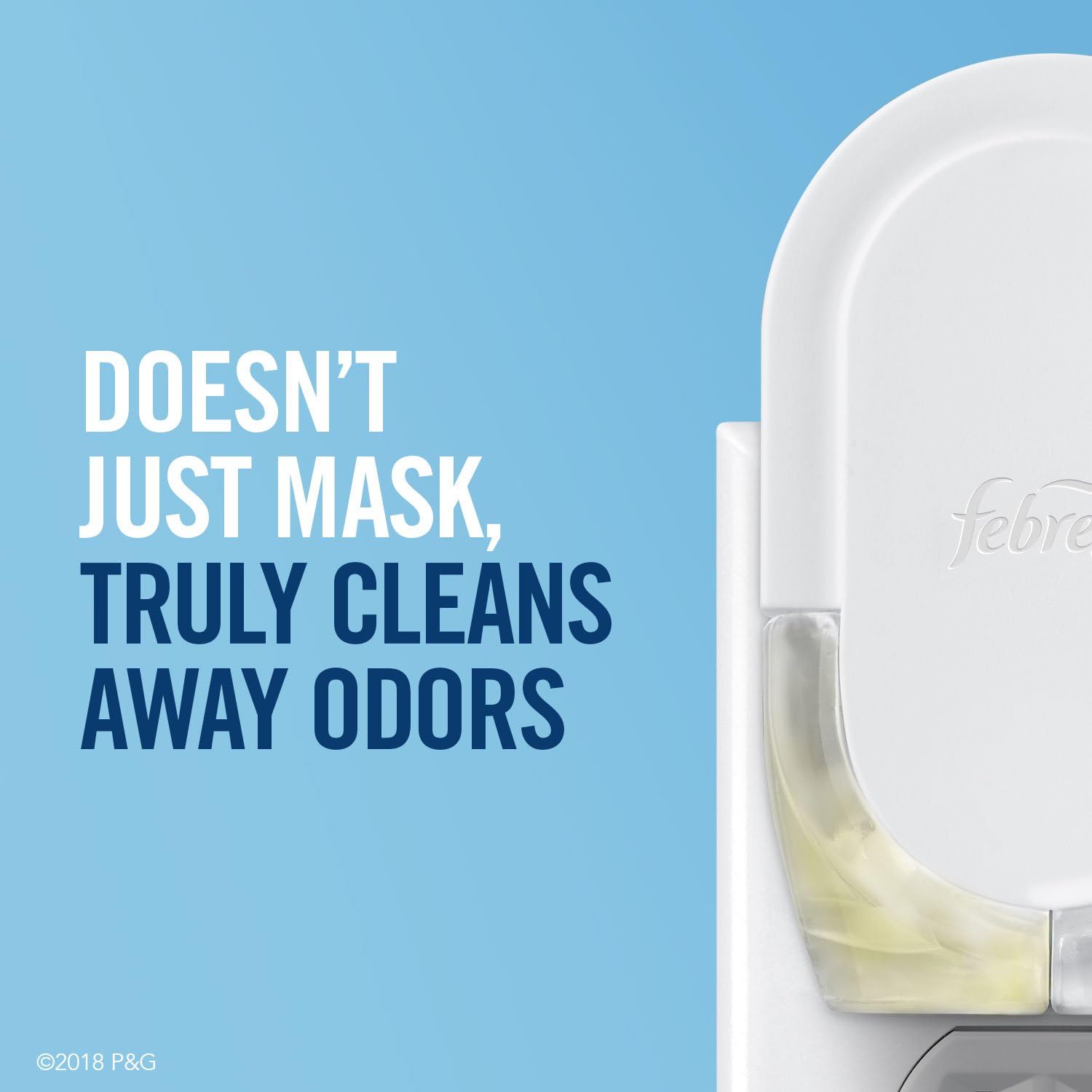 Febreze Plug in Air Fresheners for Home, Air Freshener Plug in, Wall Diffuser, Ocean Scent, Odor Fighter for Strong Odors, 1 Warmer + 2 Oil Refills