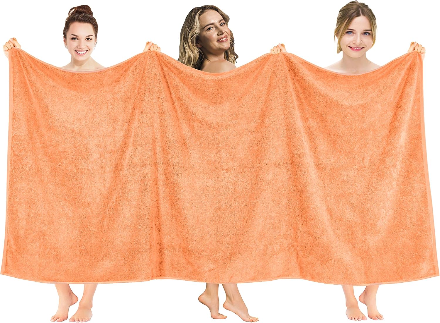 American Soft Linen Luxury 6 Piece Towel Set, 2 Bath Towels 2 Hand Towels 2 Washcloths, 100% Cotton Turkish Towels for Bathroom, Light Grey Towel Sets