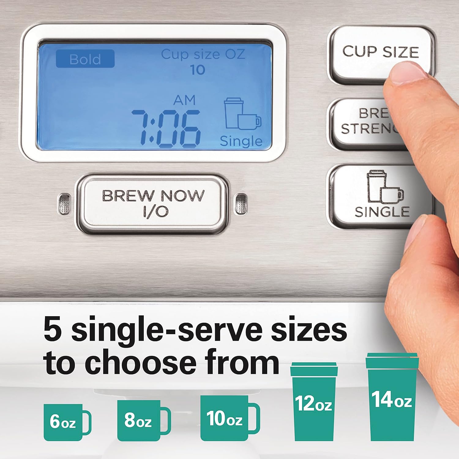 Hamilton Beach FlexBrew Trio 2-Way Coffee Maker, Compatible with K-Cup Pods or Grounds, Combo, Single Serve & Full 12c Pot, Black - Fast Brewing (49902)