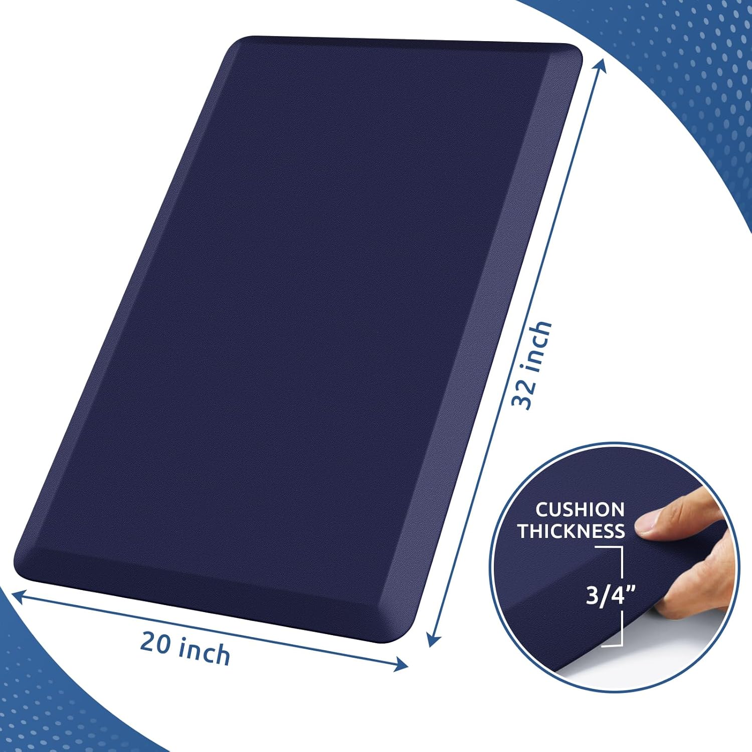 KitchenClouds Kitchen Mat Cushioned Anti Fatigue Rug 17.3