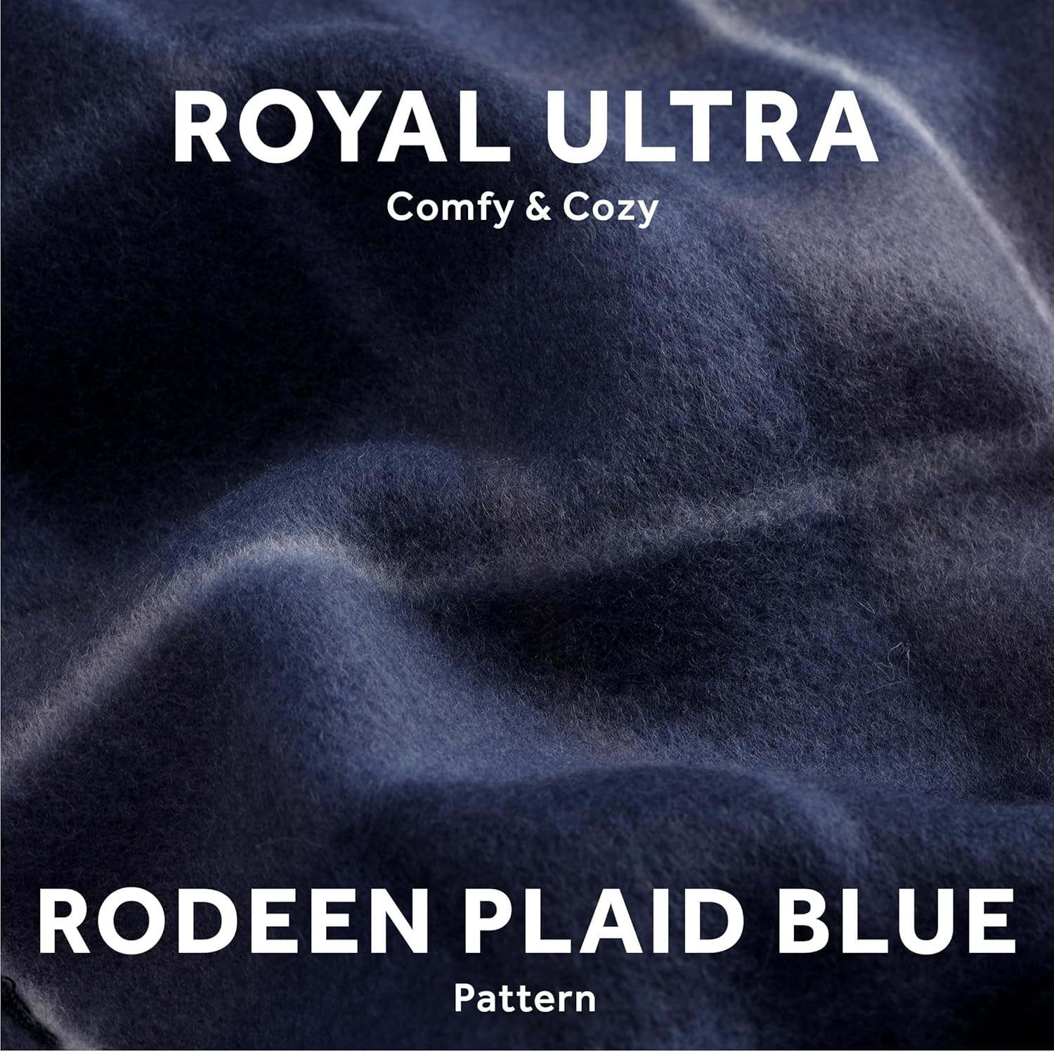 Sunbeam Royal Ultra Rodeen Blue Plaid Heated Personal Throw / Blanket, Cozy-Warm, Adjustable Heat Settings