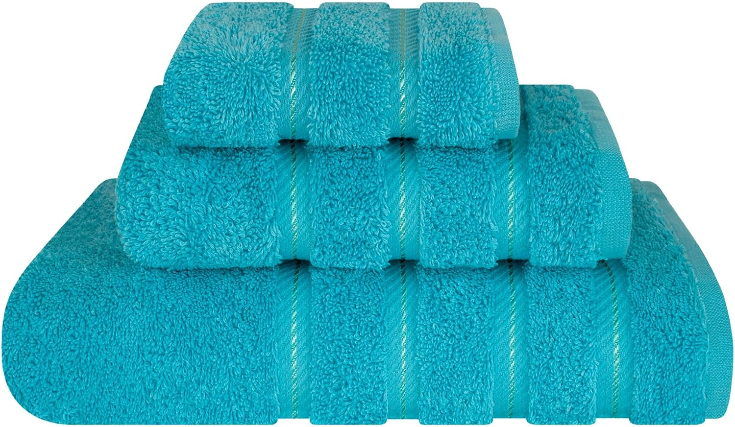 American Soft Linen Luxury 6 Piece Towel Set, 2 Bath Towels 2 Hand Towels 2 Washcloths, 100% Cotton Turkish Towels for Bathroom, Light Grey Towel Sets