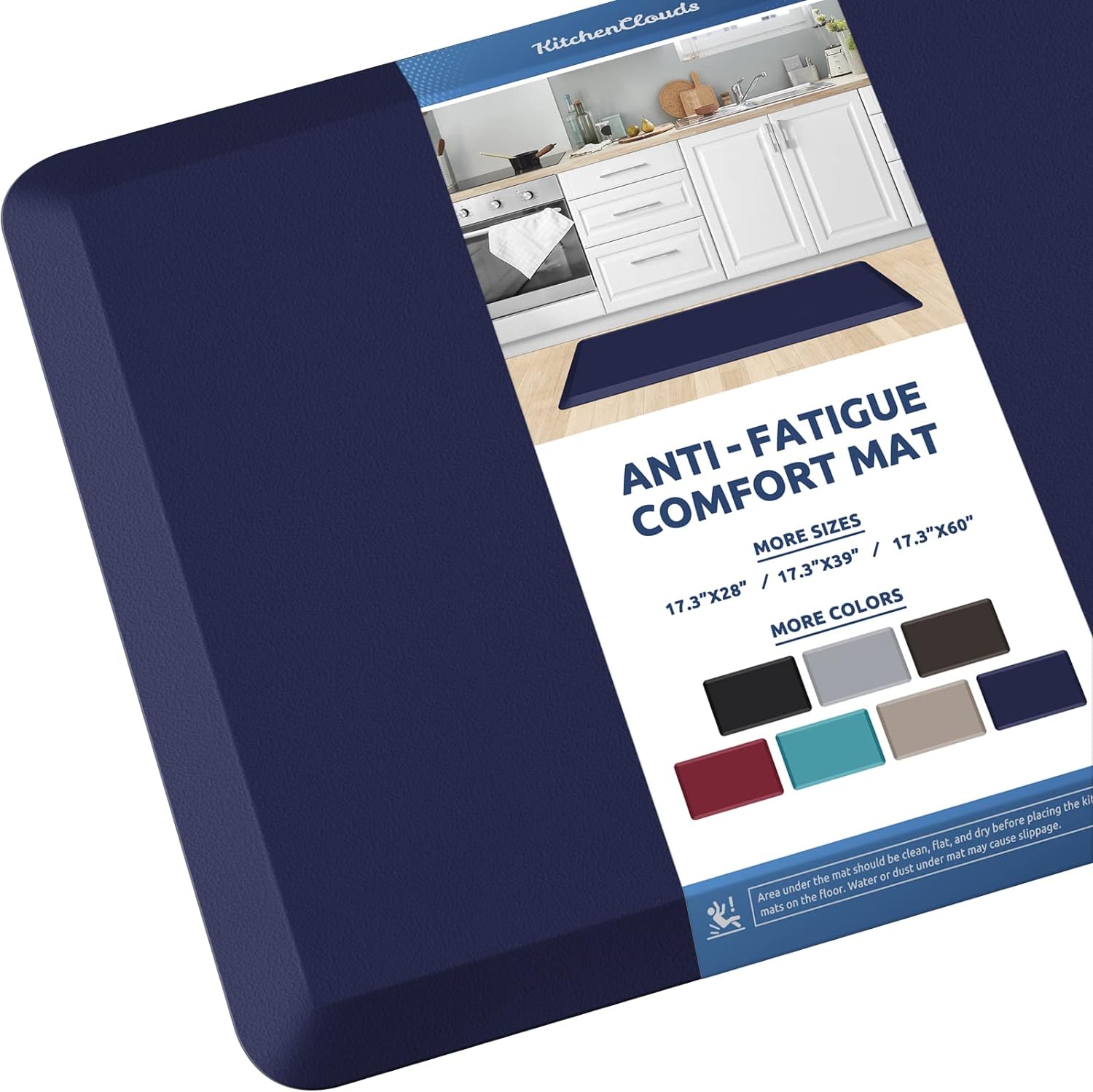 KitchenClouds Kitchen Mat Cushioned Anti Fatigue Rug 17.3