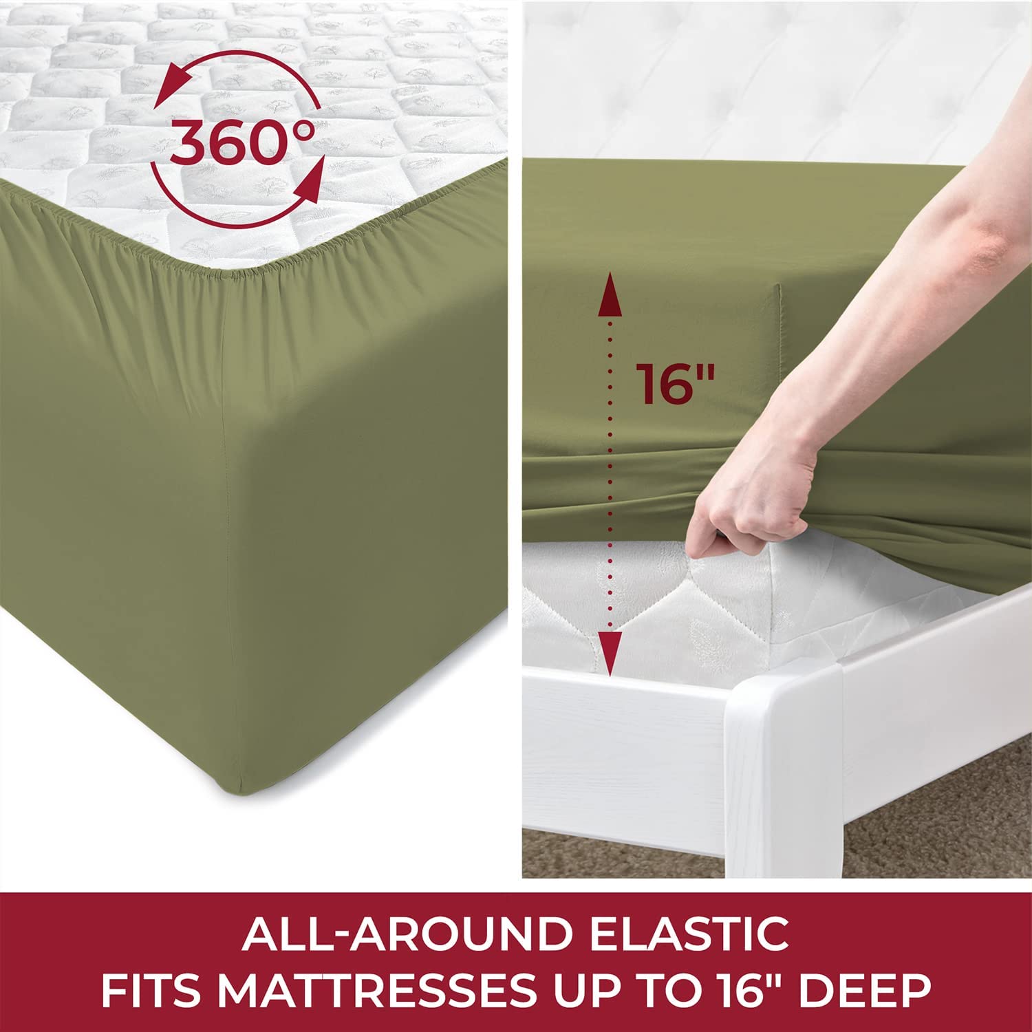 Queen Sheet Sett- 4 Piece