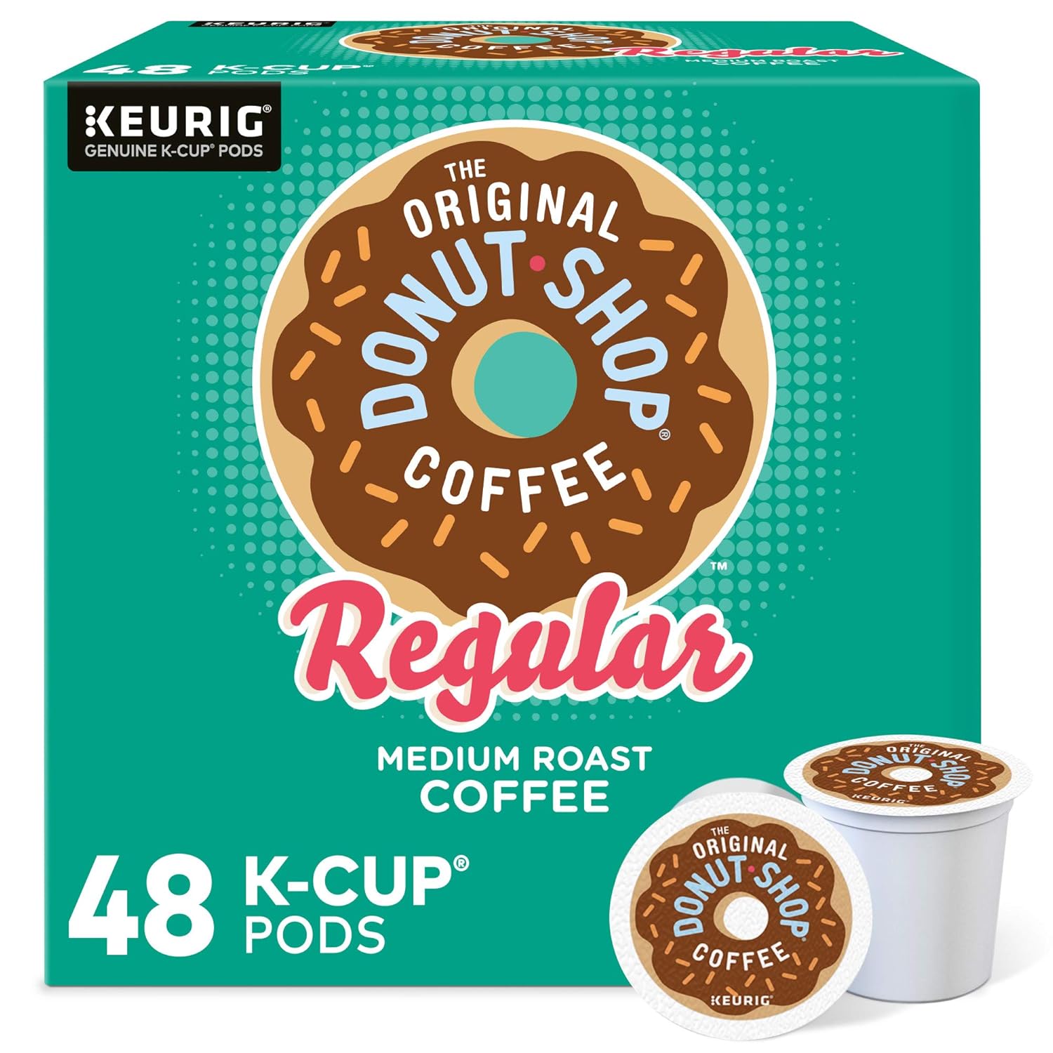 The Original Donut Shop Regular Keurig Single-Serve K-Cup Pods, Medium Roast Coffee, 96 Count