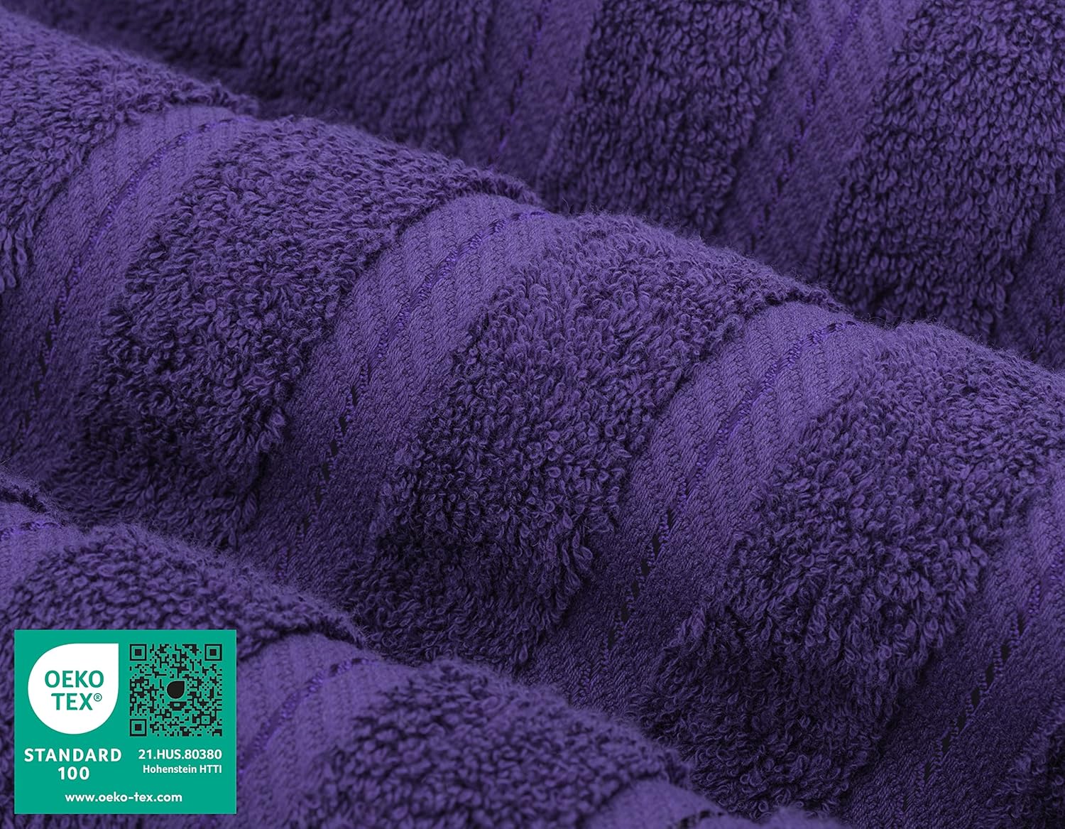 American Soft Linen Luxury 6 Piece Towel Set, 2 Bath Towels 2 Hand Towels 2 Washcloths, 100% Cotton Turkish Towels for Bathroom, Light Grey Towel Sets