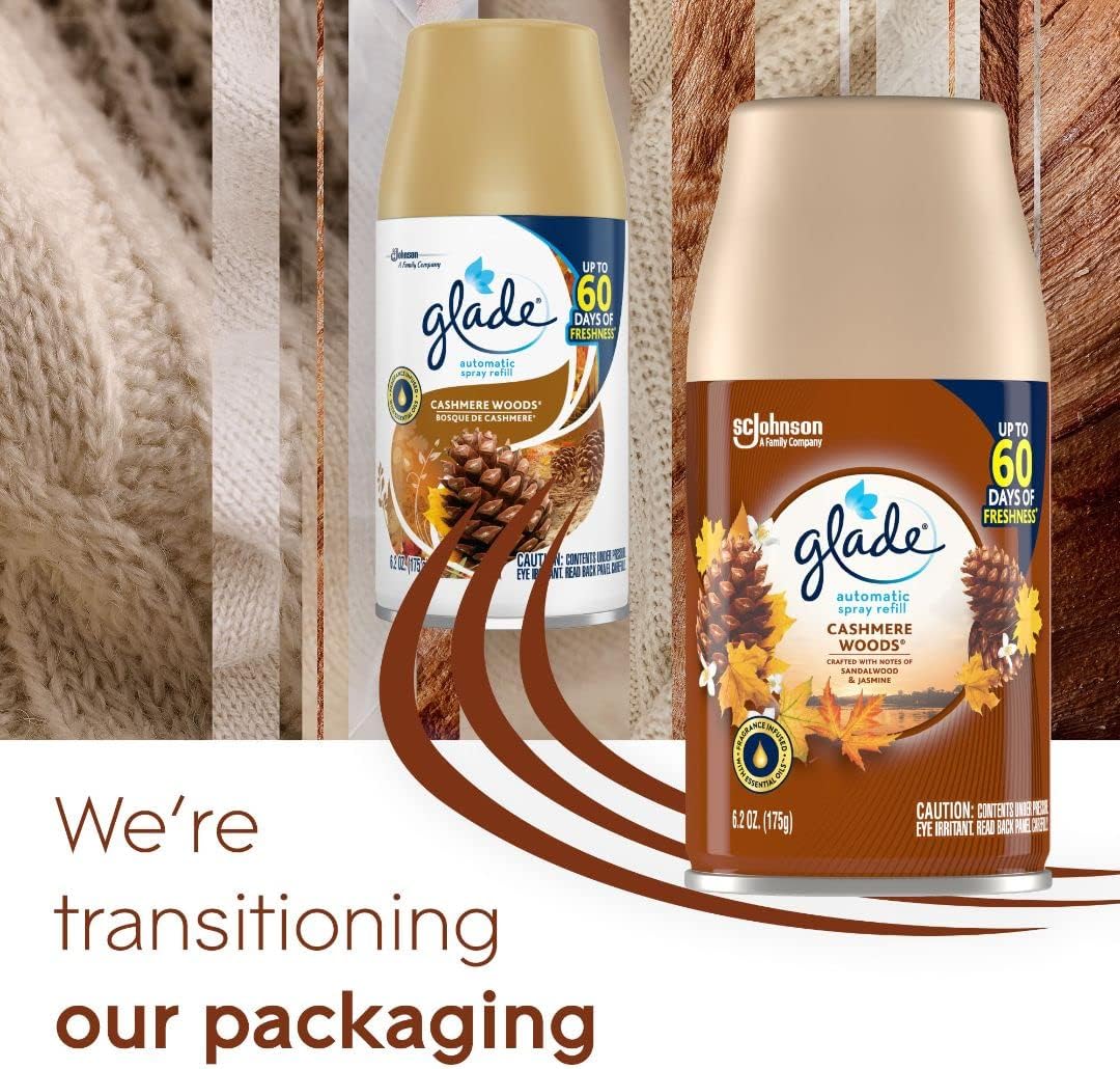 Glade Automatic Spray Air Freshener Refill, Scented Air Freshener for Home and Bathroom, Clean Linen, 6.2 Oz, 3 Count