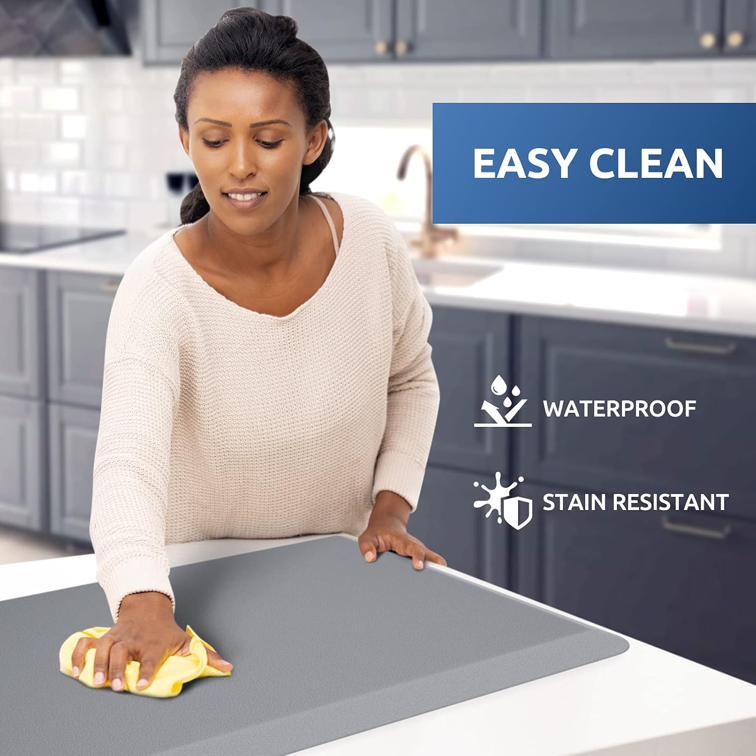 KitchenClouds Kitchen Mat Cushioned Anti Fatigue Rug 17.3