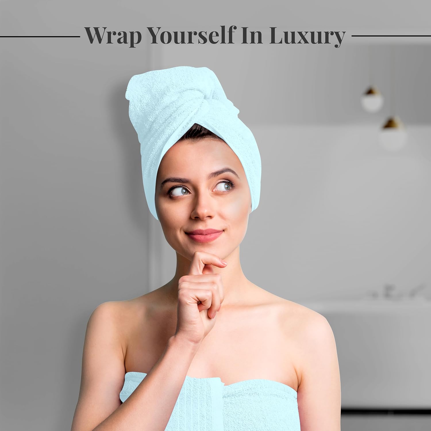 Tens Towels Extra Large Bath Towels 30 x 60 Inches, 100% Cotton, Larger & Lighter, Quicker to Dry, Lighter Weight, Super Soft and Absorbent, Perfect Bathroom Towels