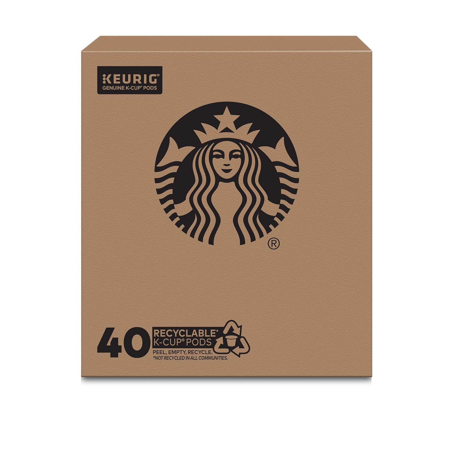 Starbucks K-Cup Coffee Pods, Starbucks Blonde Roast Coffee, Veranda Blend for Keurig Brewers, 100% Arabica, 6 boxes (60 pods total)