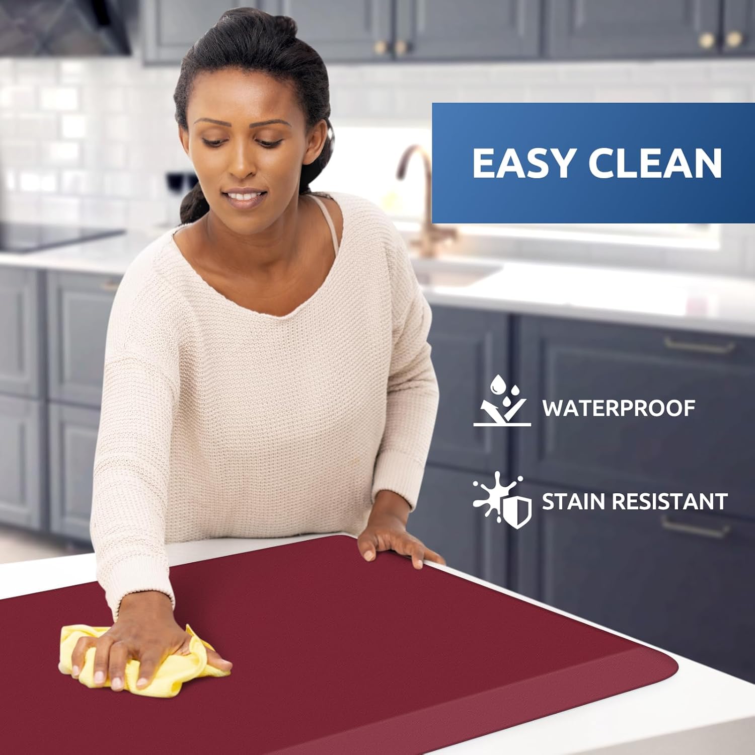 KitchenClouds Kitchen Mat Cushioned Anti Fatigue Rug 17.3