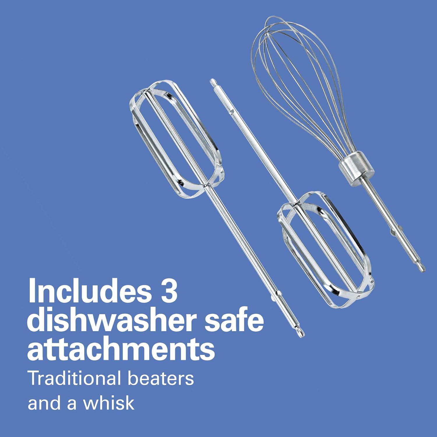 Hamilton Beach Power Deluxe 6-Speed Electric Hand Mixer with Snap-On Storage Case, QuickBurst, Beaters, Whisk, Powerful 250 Watt Motor, Bowl Rest, Black (62692)