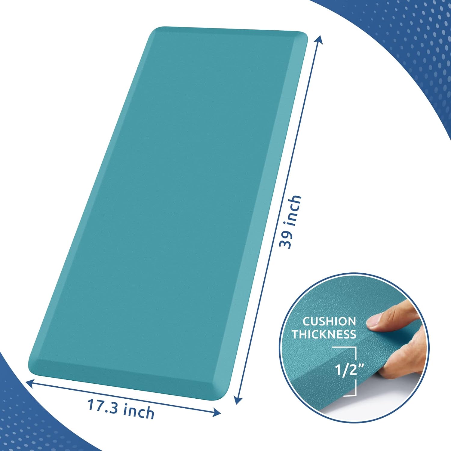 KitchenClouds Kitchen Mat Cushioned Anti Fatigue Rug 17.3