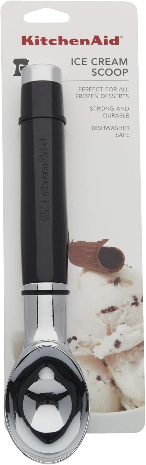 KitchenAid Classic Pizza Wheel with Sharp Blade For Cutting Through Crusts, Pies and More, Built In Finger Guard for Safety and Comfort Grip to Protect Fingers, Dishwasher Safe, 9-Inch, Black