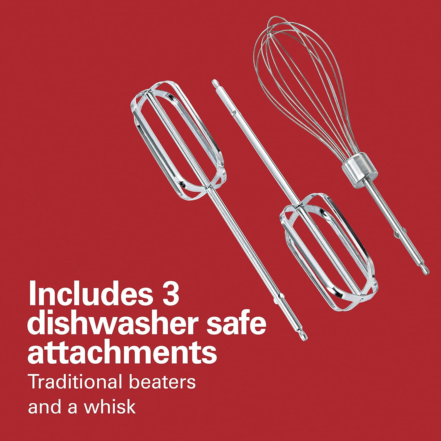 Hamilton Beach Power Deluxe 6-Speed Electric Hand Mixer with Snap-On Storage Case, QuickBurst, Beaters, Whisk, Powerful 250 Watt Motor, Bowl Rest, Black (62692)