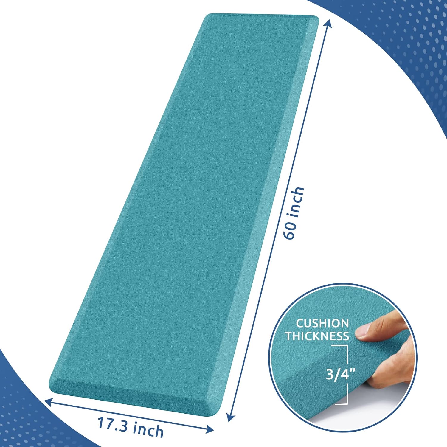 KitchenClouds Kitchen Mat Cushioned Anti Fatigue Rug 17.3