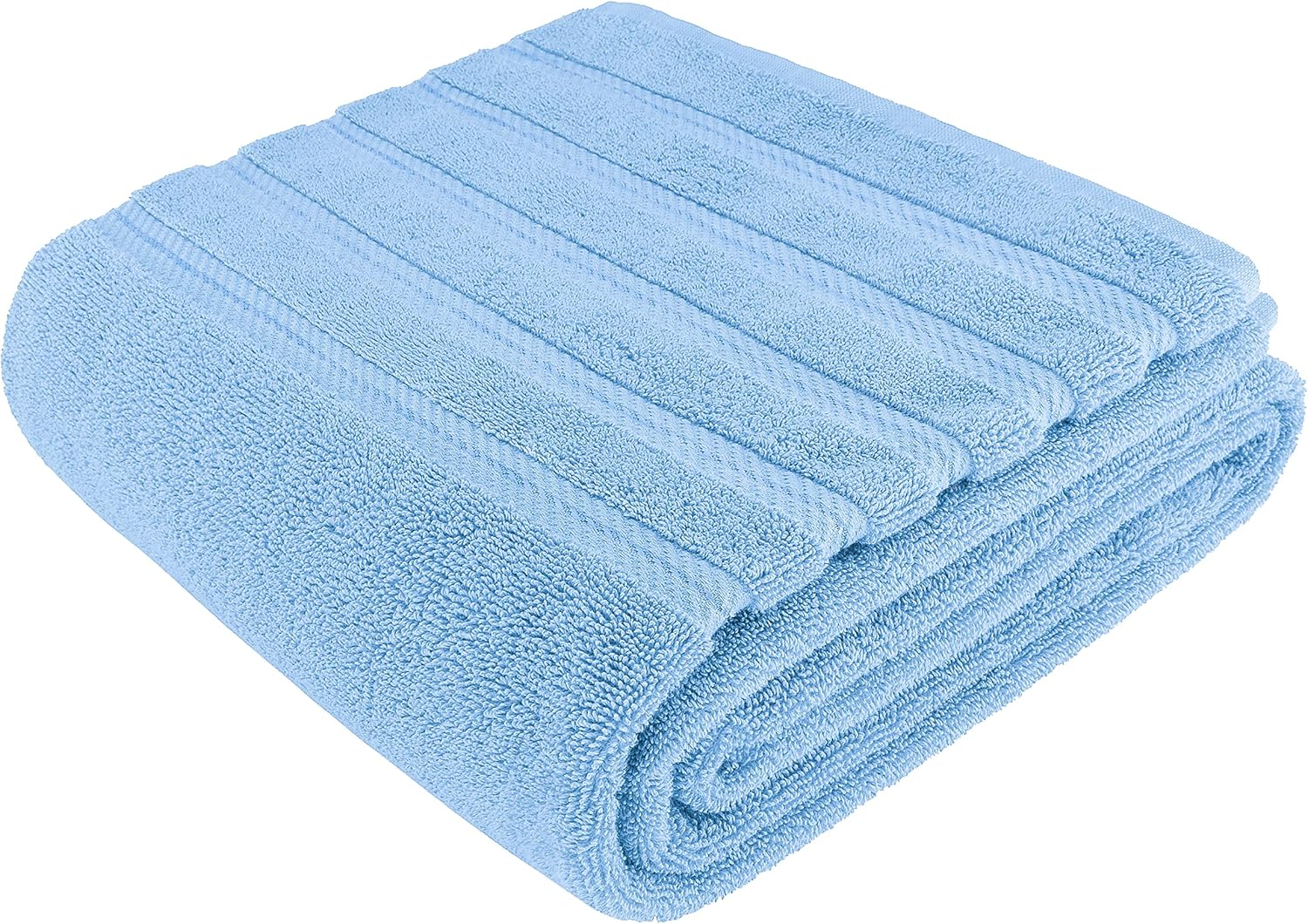 American Soft Linen Luxury 6 Piece Towel Set, 2 Bath Towels 2 Hand Towels 2 Washcloths, 100% Cotton Turkish Towels for Bathroom, Light Grey Towel Sets
