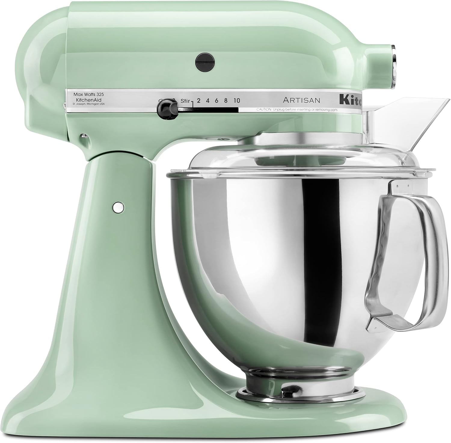 KitchenAid Artisan Series 5 Quart Tilt Head Stand Mixer with Pouring Shield KSM150PS, Removable bowl, Aqua Sky
