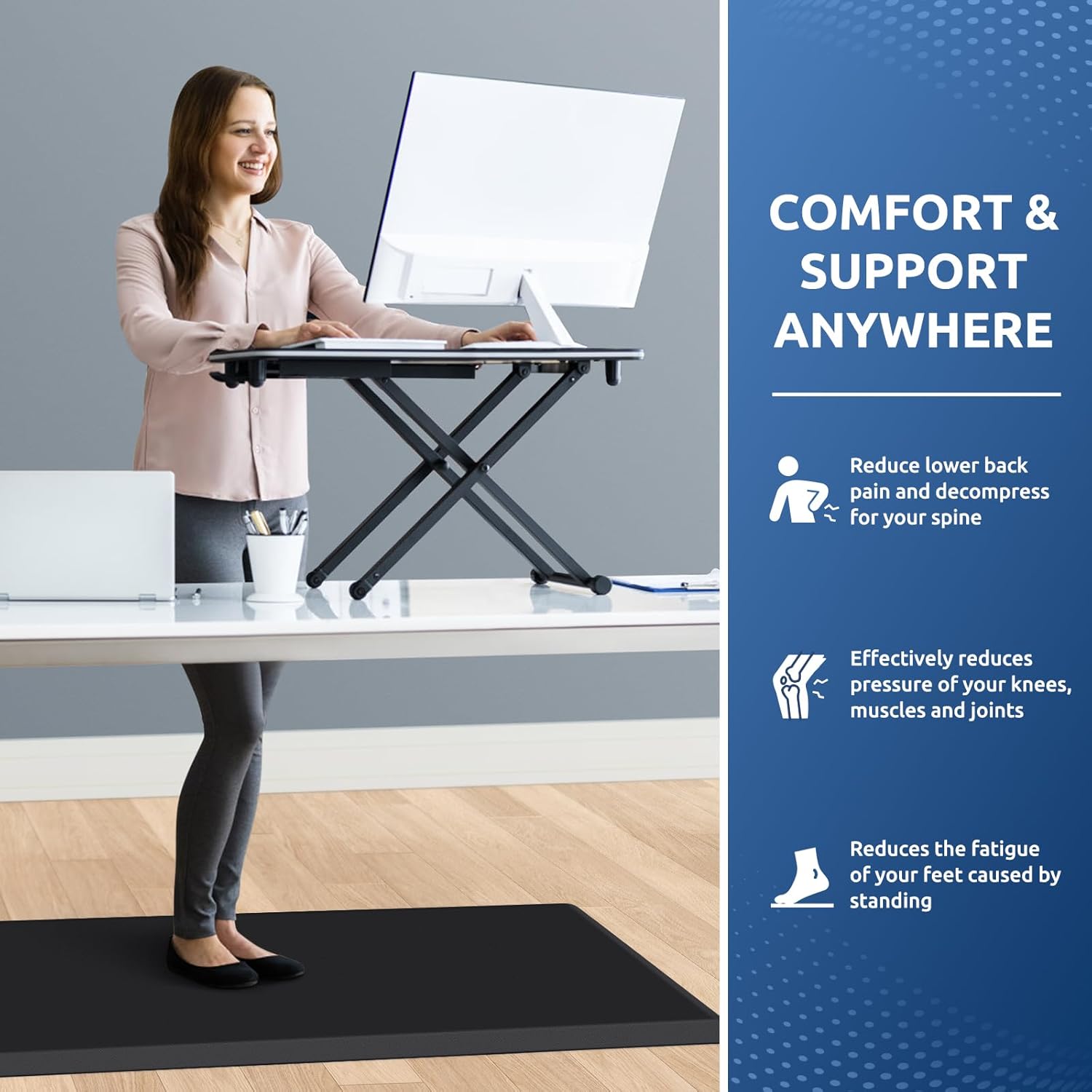 KitchenClouds Kitchen Mat Cushioned Anti Fatigue Rug 17.3