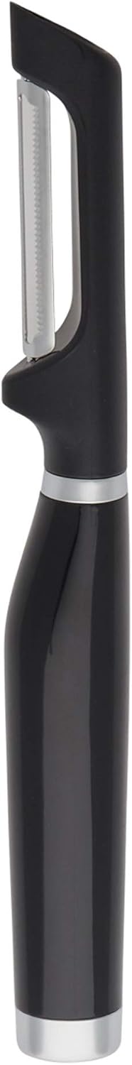 KitchenAid Classic Pizza Wheel with Sharp Blade For Cutting Through Crusts, Pies and More, Built In Finger Guard for Safety and Comfort Grip to Protect Fingers, Dishwasher Safe, 9-Inch, Black