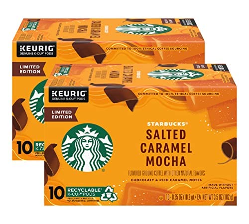 Starbucks K-Cup Coffee Pods, Starbucks Blonde Roast Coffee, Veranda Blend for Keurig Brewers, 100% Arabica, 6 boxes (60 pods total)