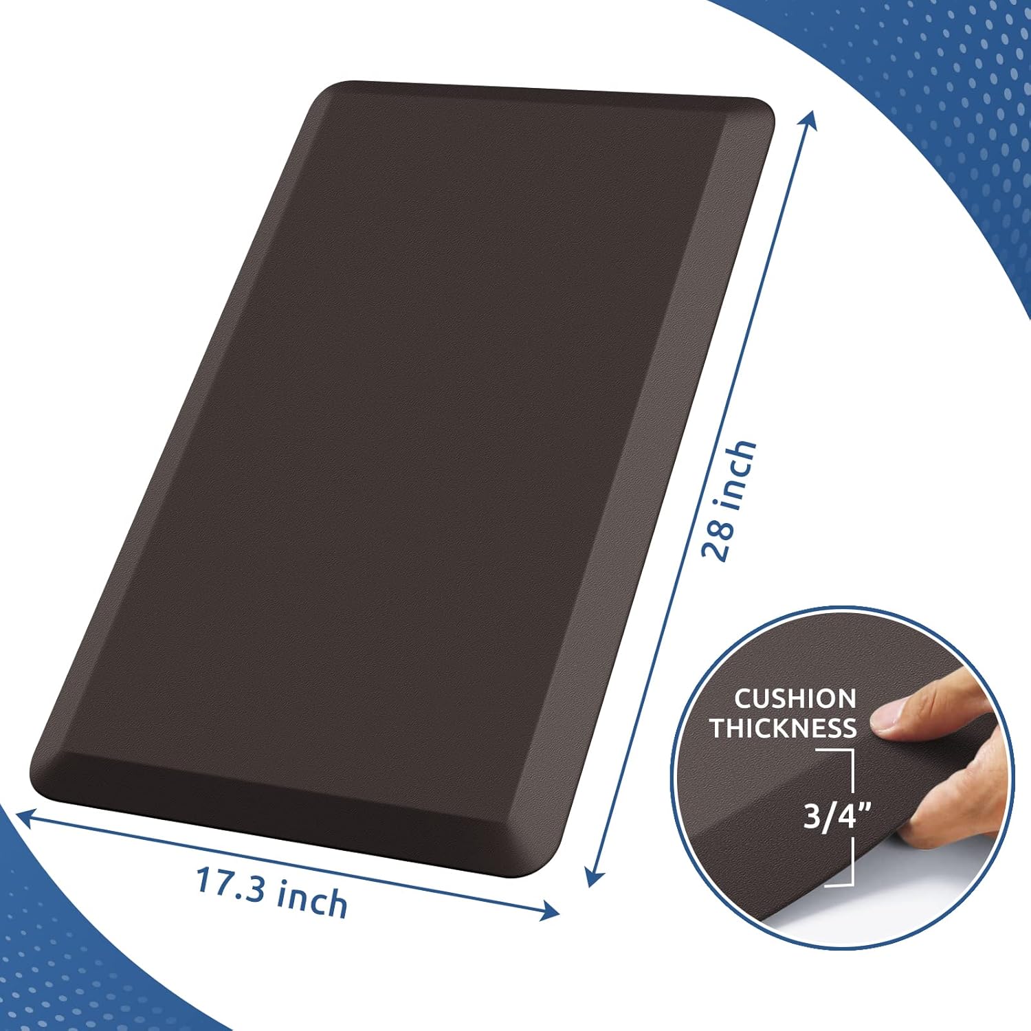 KitchenClouds Kitchen Mat Cushioned Anti Fatigue Rug 17.3