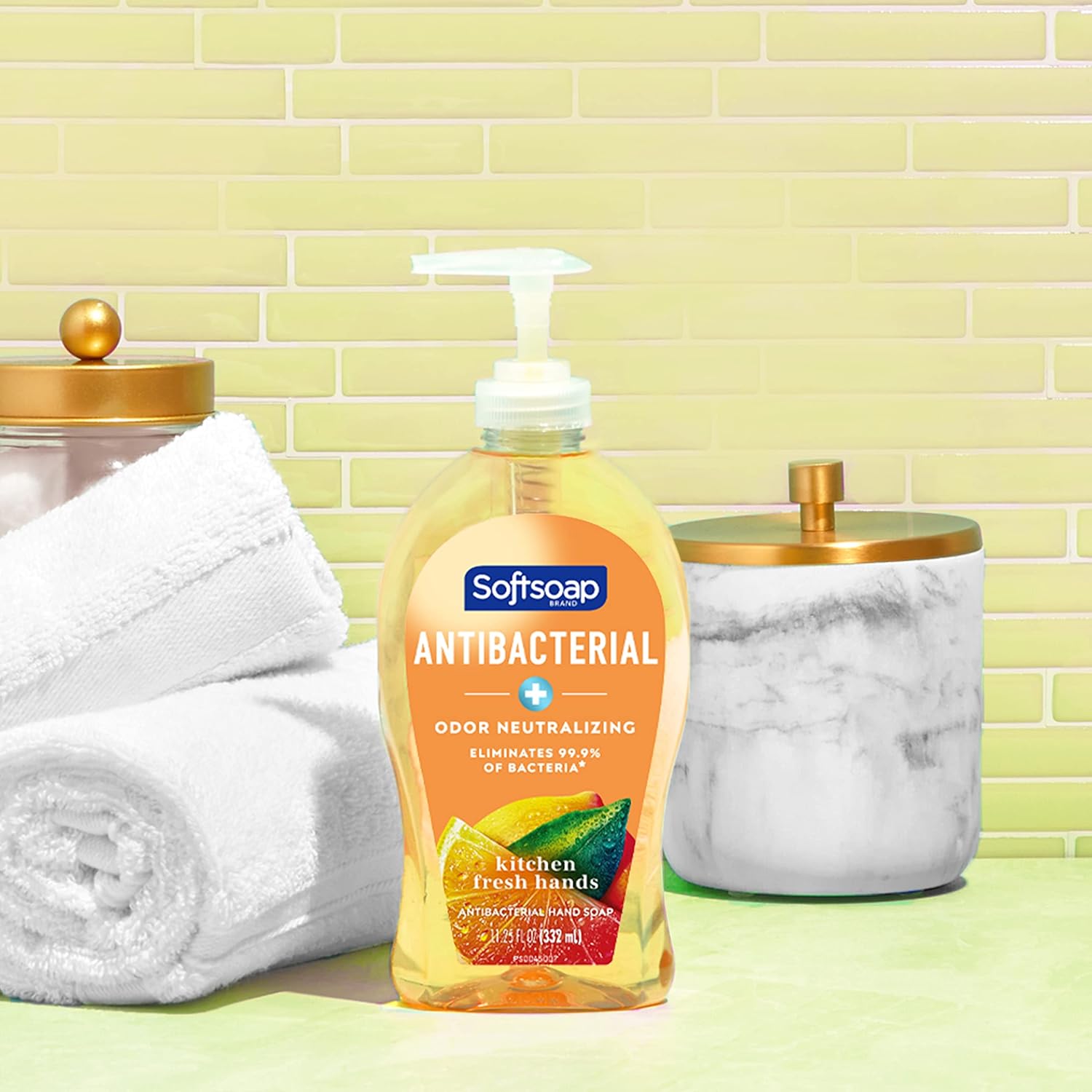 Softsoap Antibacterial Liquid Hand Soap, Fresh Citrus Scent Hand Soap, 11.25 Ounce, 6 Pack