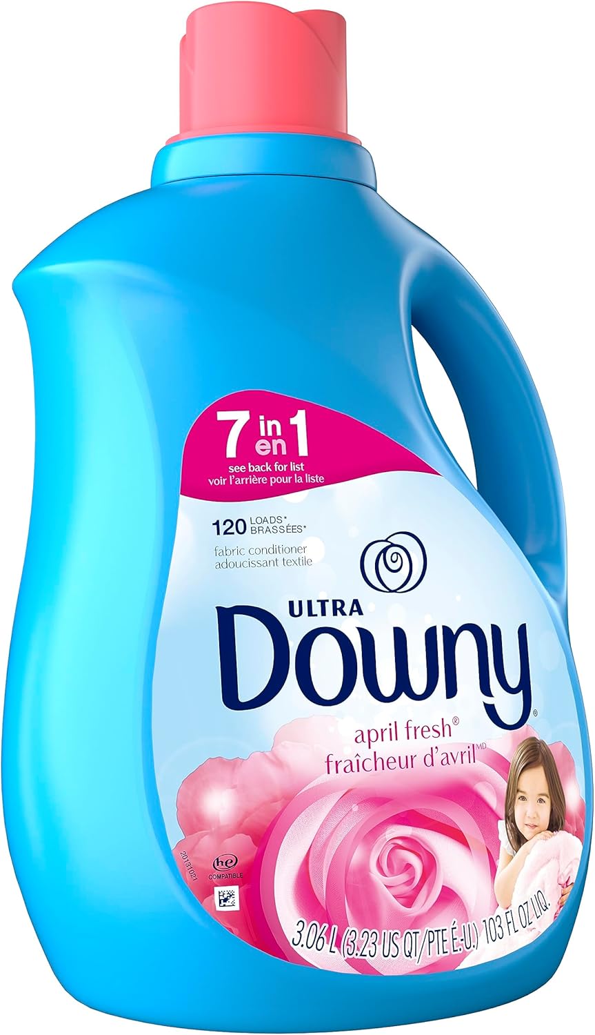 Downy Fabric Softener Liquid, Cool Cotton Scent, 140 fl oz, 190 Loads