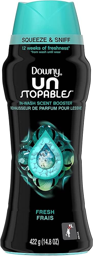 Downy Unstopables In Wash Scent Booster Beads, Fresh Scent, 24 oz, Downy Scent Booster Beads, Unstoppable Laundry Beads, Odor Protection