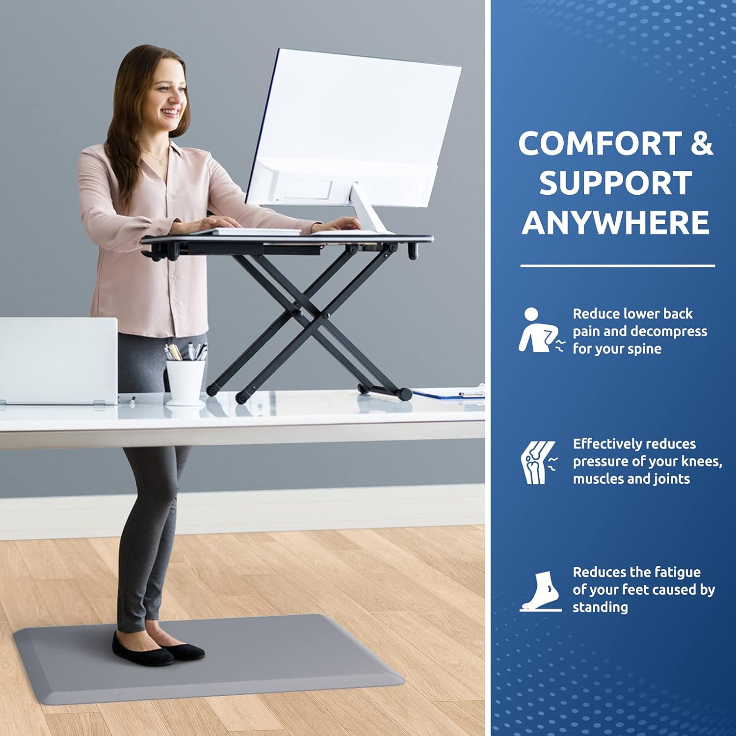 KitchenClouds Kitchen Mat Cushioned Anti Fatigue Rug 17.3