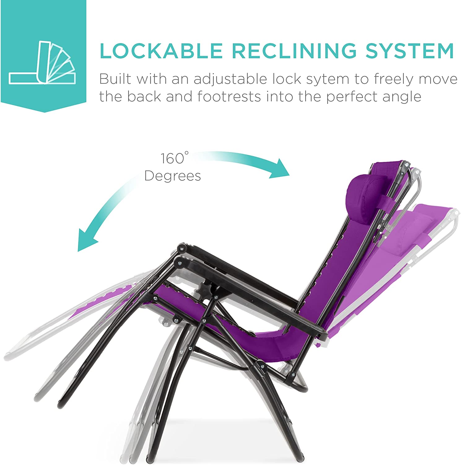 Folding Zero Gravity Outdoor Recliner Patio Lounge Chair w/Adjustable Canopy Shade, Headrest, Side Accessory Tray, Textilene Mesh - Beige