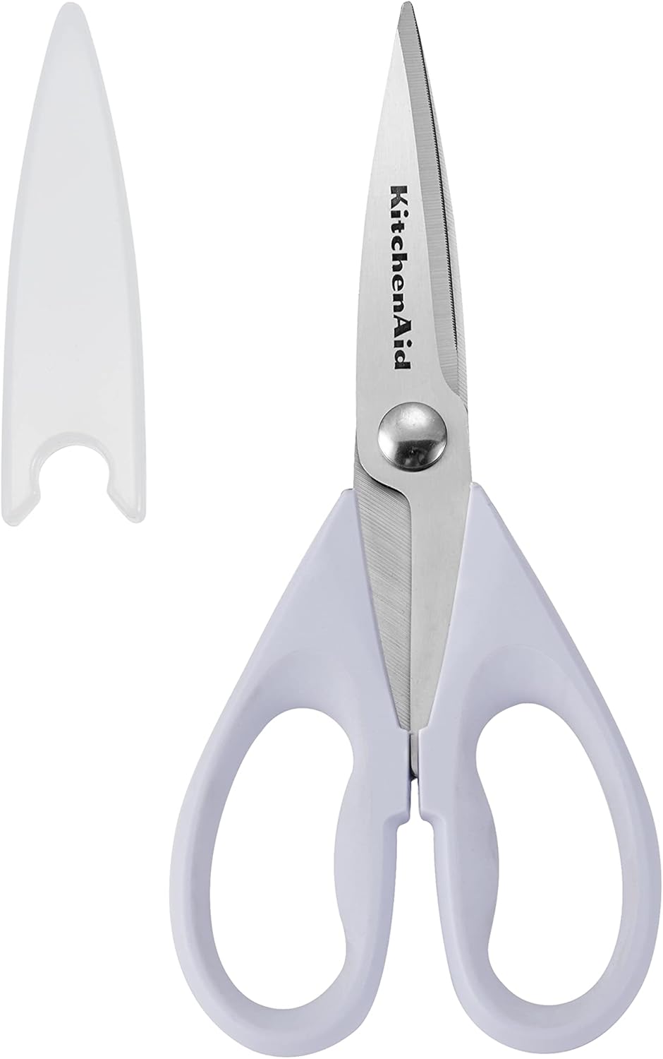 KitchenAid All Purpose Kitchen Shears with Protective Sheath for Everyday use, Dishwasher Safe Stainless Steel Scissors with Comfort Grip, 8.72-Inch, Black