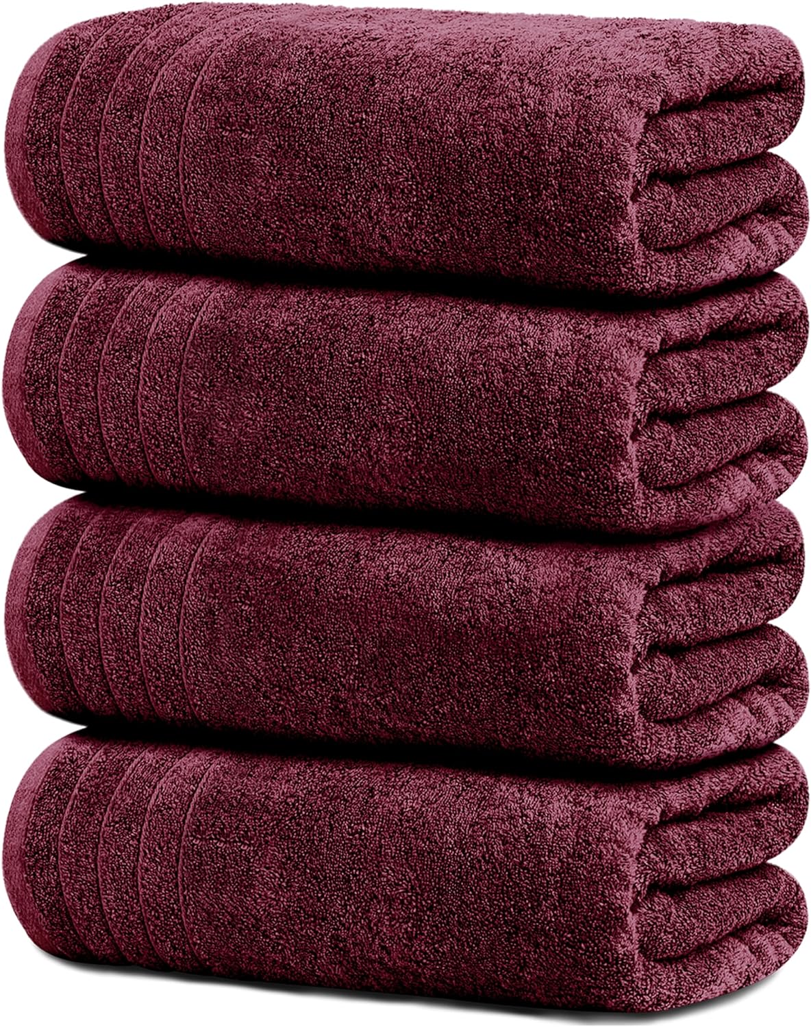 Tens Towels Extra Large Bath Towels 30 x 60 Inches, 100% Cotton, Larger & Lighter, Quicker to Dry, Lighter Weight, Super Soft and Absorbent, Perfect Bathroom Towels