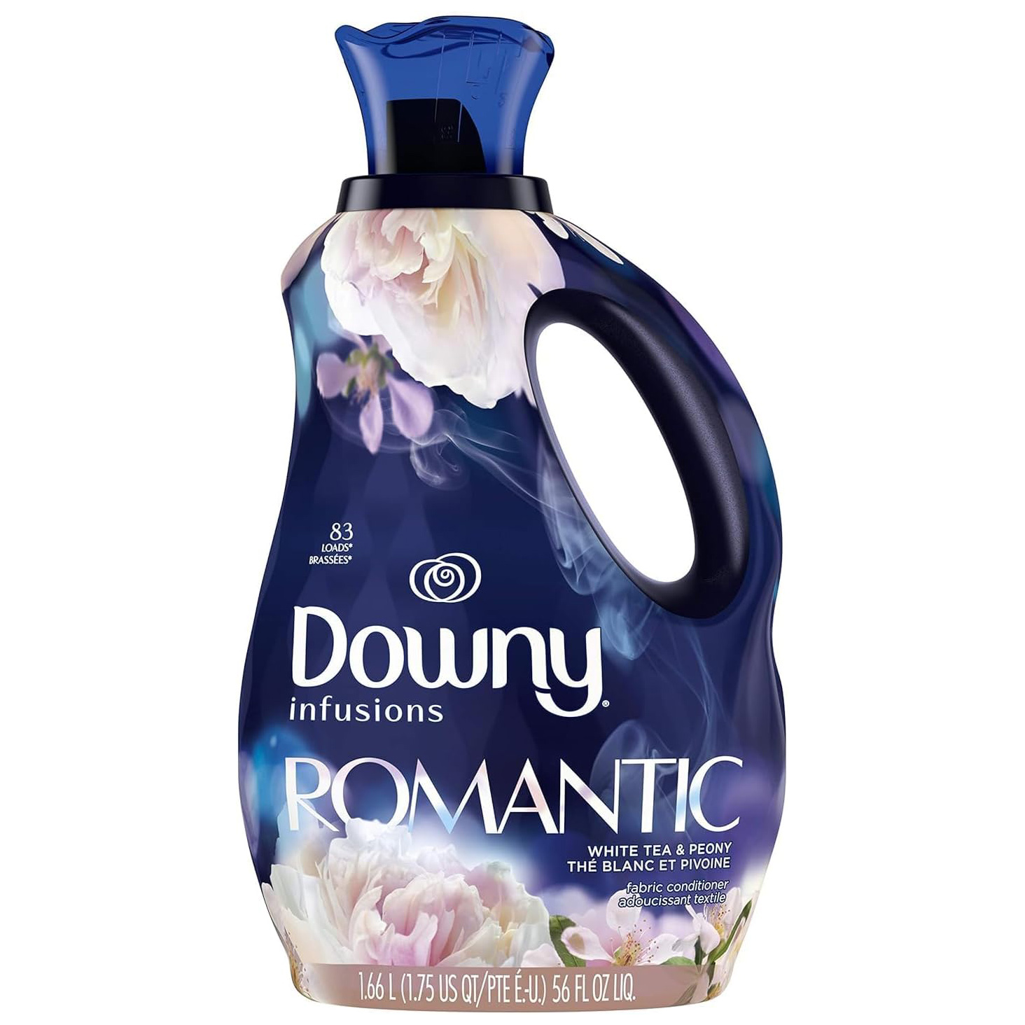 Downy Infusions Laundry Fabric Softener Liquid, CALM, Lavender and Vanilla Bean Scent, 56 fl oz (Pack of 2)