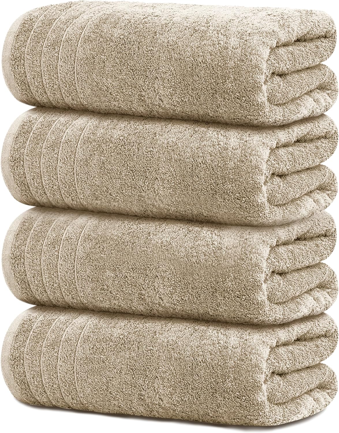 Tens Towels Extra Large Bath Towels 30 x 60 Inches, 100% Cotton, Larger & Lighter, Quicker to Dry, Lighter Weight, Super Soft and Absorbent, Perfect Bathroom Towels