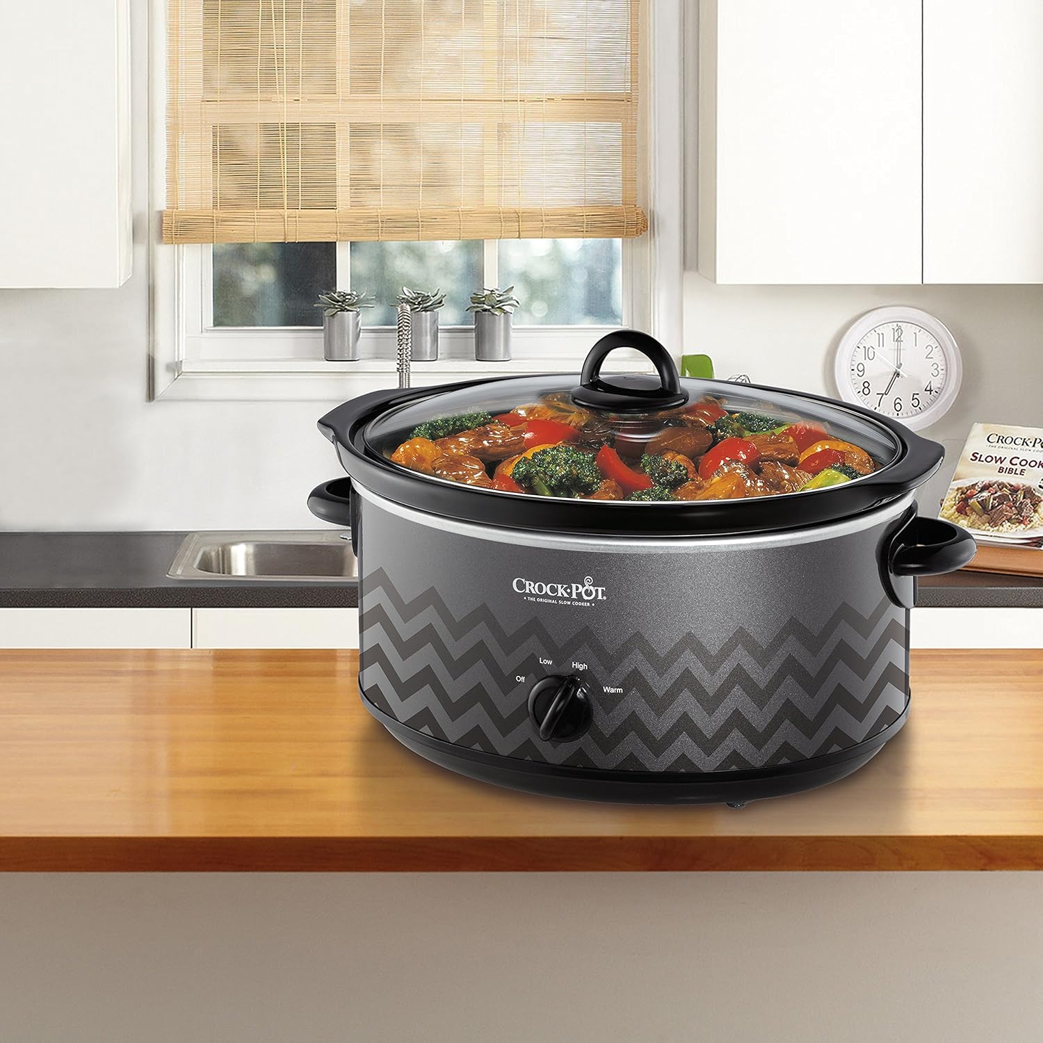 Crockpot SCV700-CH-BR Slow Cooker, 7 quarts, Charcoal